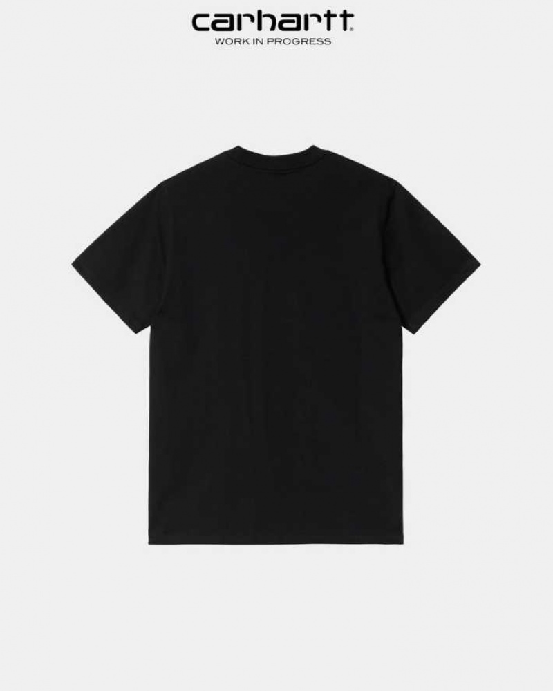 Carhartt Wip Script T-Shirt Black | TH0002332