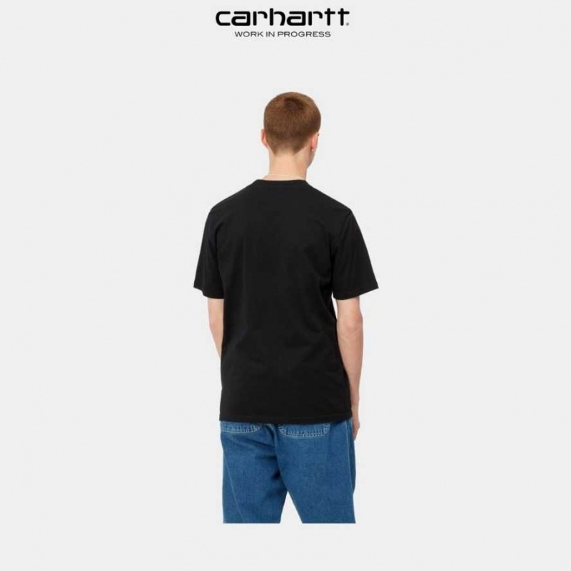 Carhartt Wip Script T-Shirt Black | TH0002332