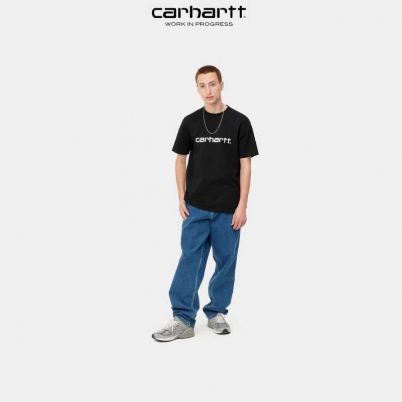 Carhartt Wip Script T-Shirt Black | TH0002332