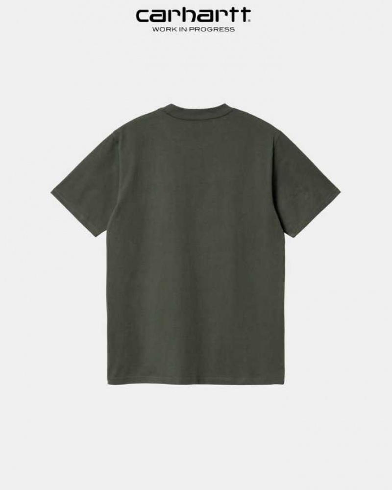 Carhartt Wip Script T-Shirt Boxwood | TH0002330