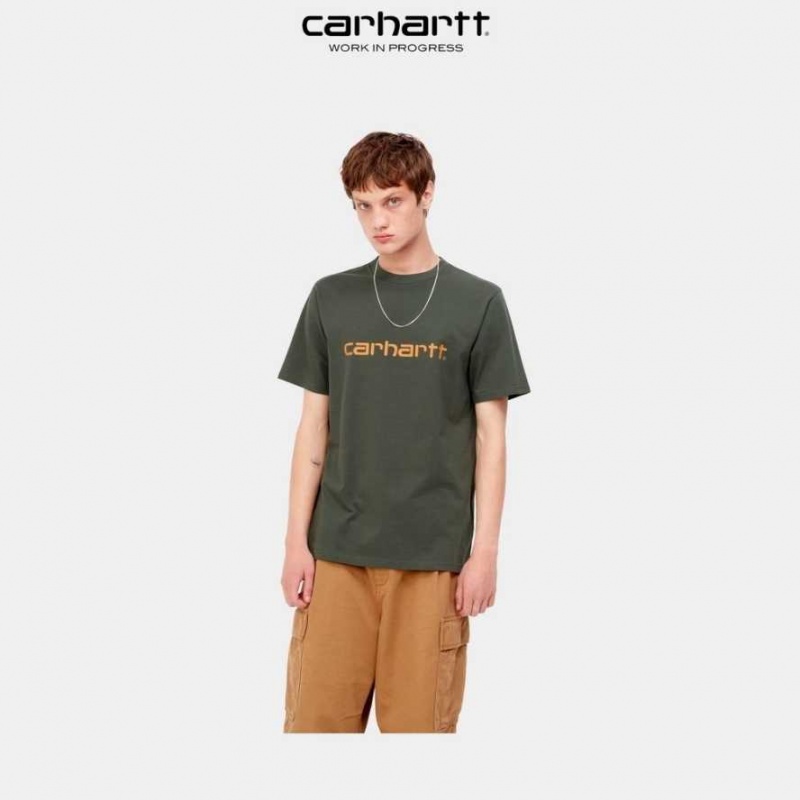 Carhartt Wip Script T-Shirt Boxwood | TH0002330