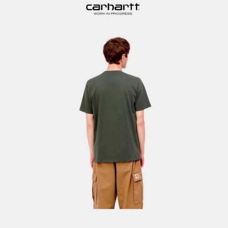 Carhartt Wip Script T-Shirt Boxwood | TH0002330