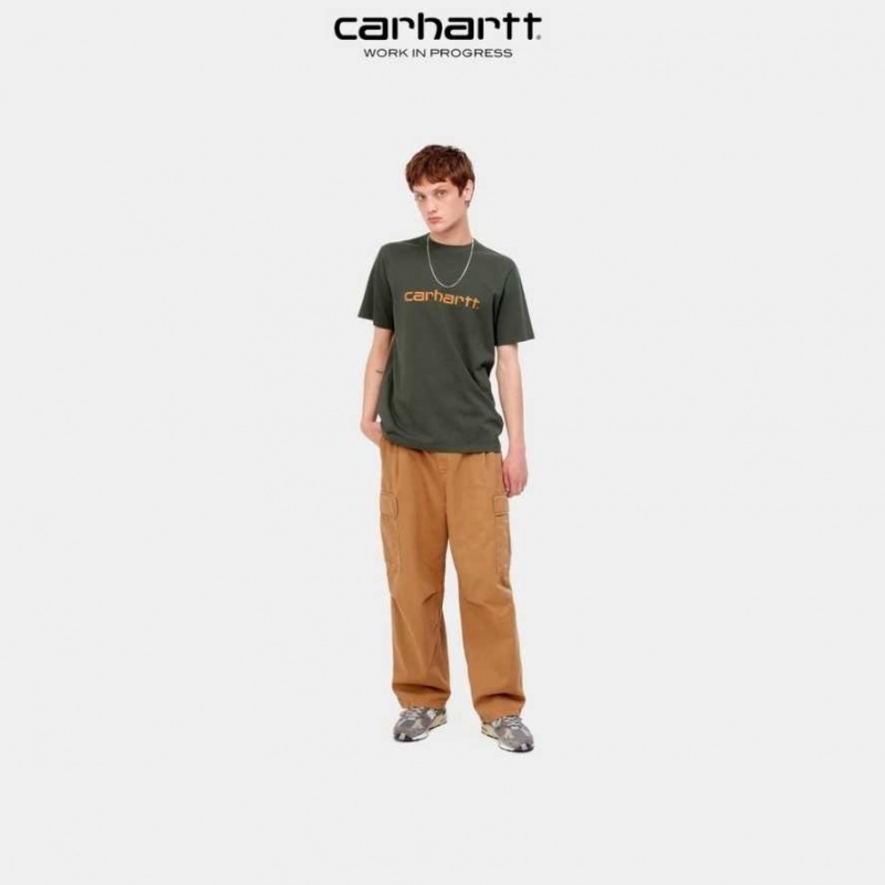 Carhartt Wip Script T-Shirt Boxwood | TH0002330