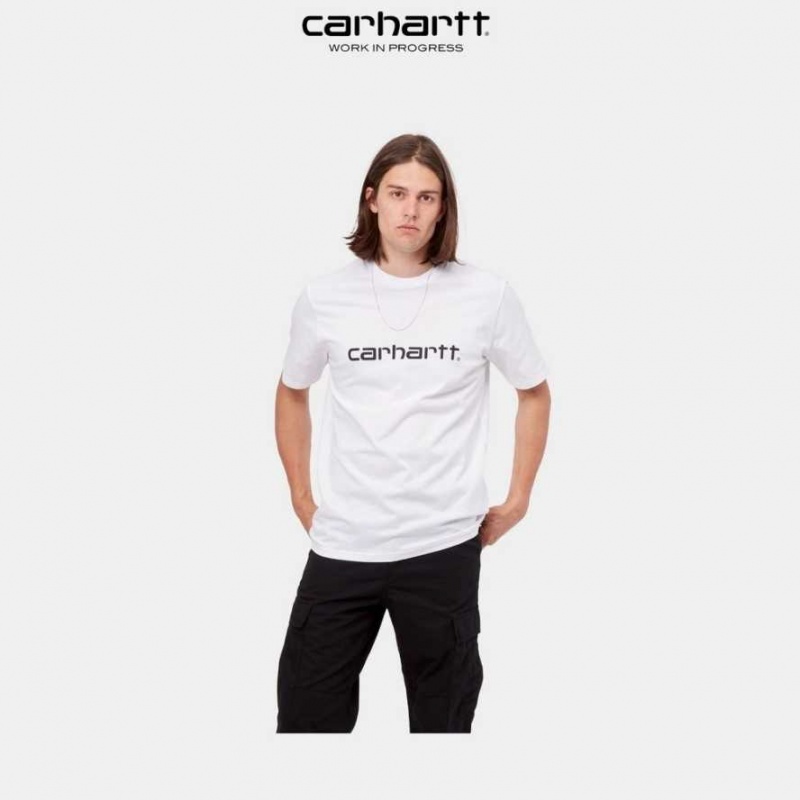 Carhartt Wip Script T-Shirt White | TH0002331