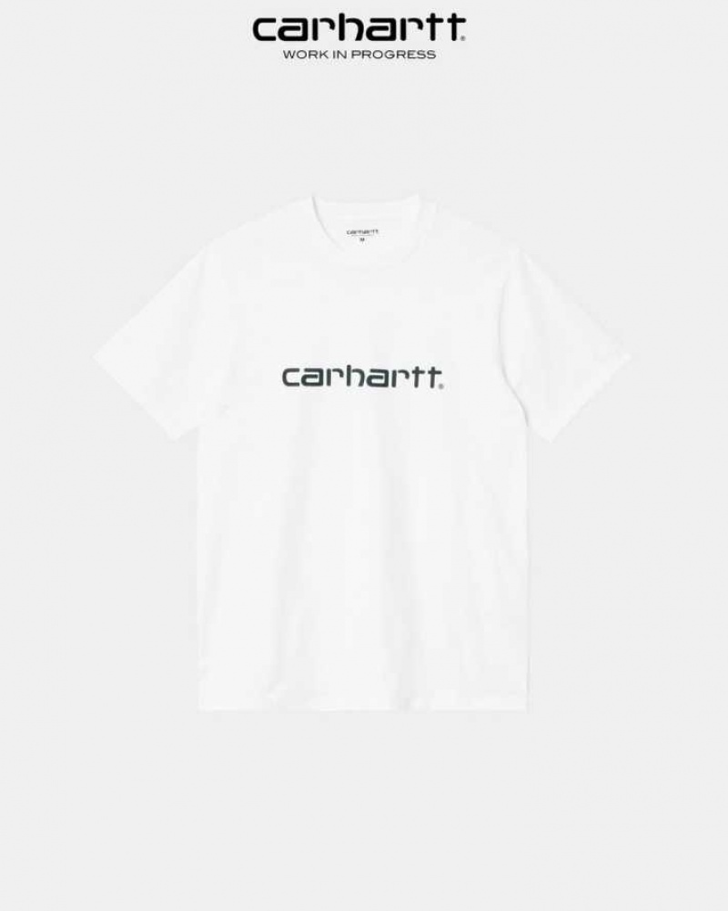 Carhartt Wip Script T-Shirt White | TH0002331