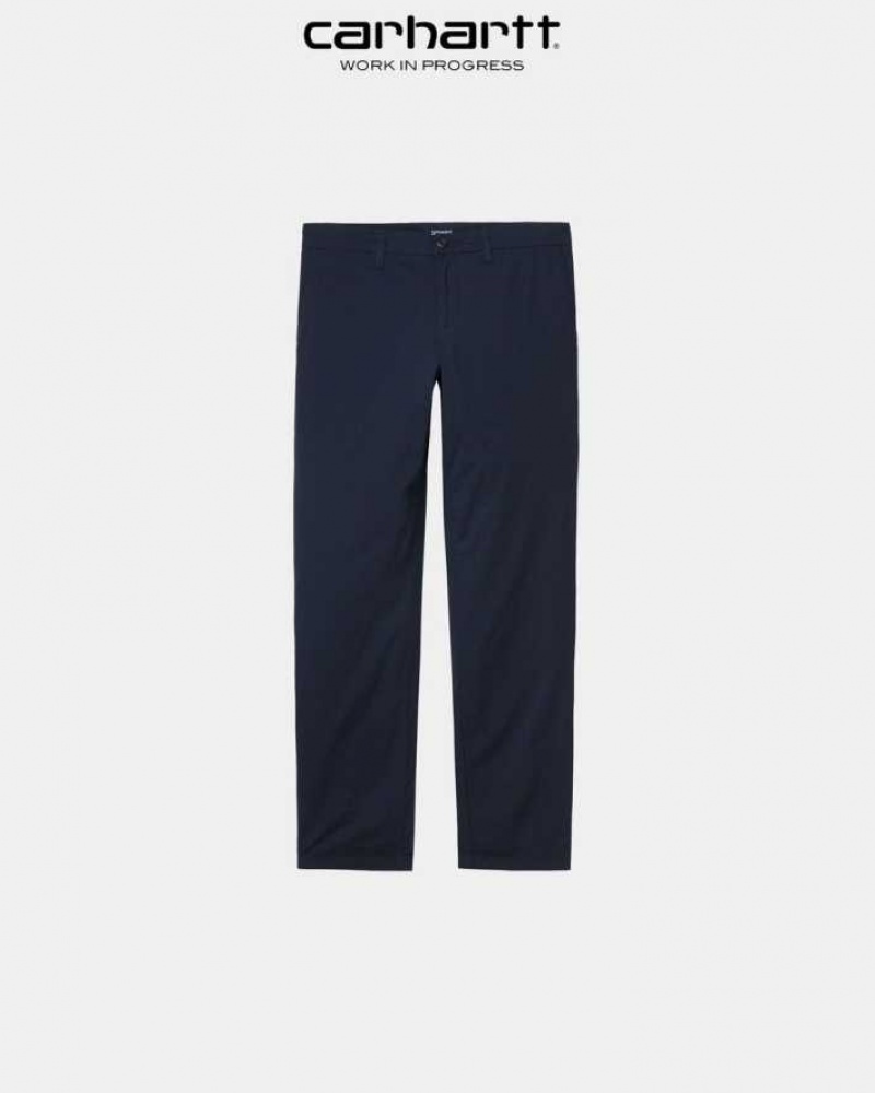 Carhartt Wip Sid Pant - Poplin Dark Navy | TH0001508