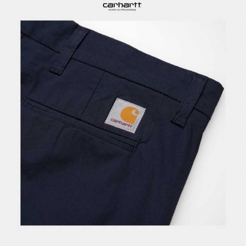 Carhartt Wip Sid Pant - Poplin Dark Navy | TH0001508