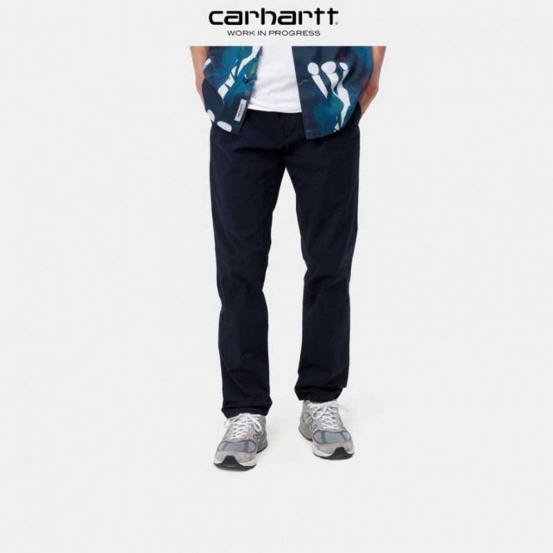 Carhartt Wip Sid Pant - Poplin Dark Navy | TH0001508