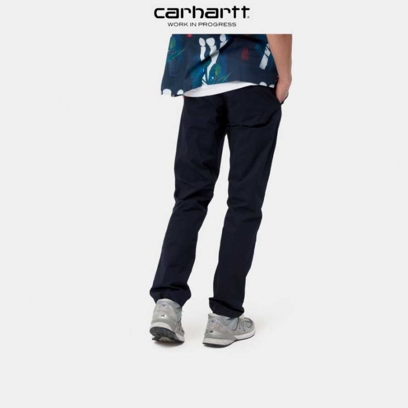 Carhartt Wip Sid Pant - Poplin Dark Navy | TH0001508