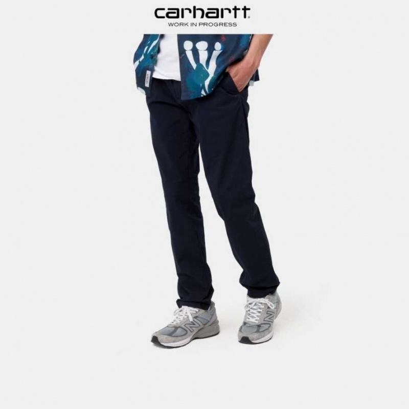 Carhartt Wip Sid Pant - Poplin Dark Navy | TH0001508