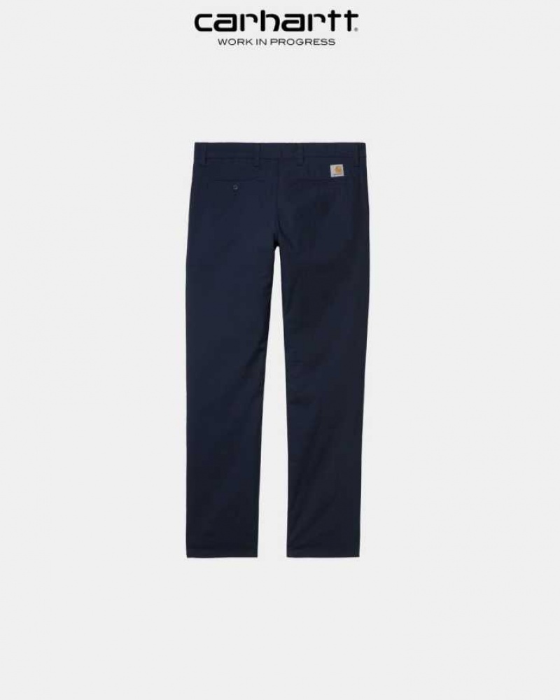 Carhartt Wip Sid Pant - Poplin Dark Navy | TH0001508