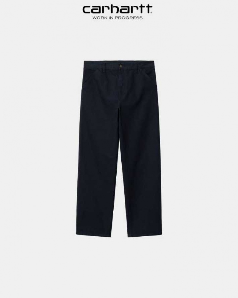 Carhartt Wip Simple Pant - Dearborn Canvas Dark Navy | TH0001518