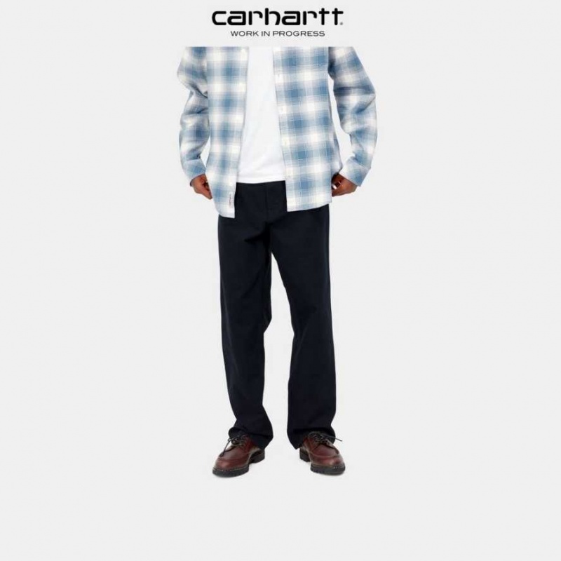 Carhartt Wip Simple Pant - Dearborn Canvas Dark Navy | TH0001518