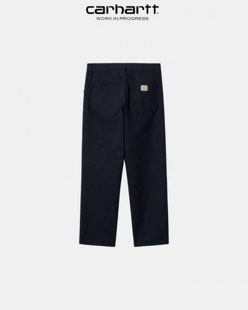 Carhartt Wip Simple Pant - Dearborn Canvas Dark Navy | TH0001518