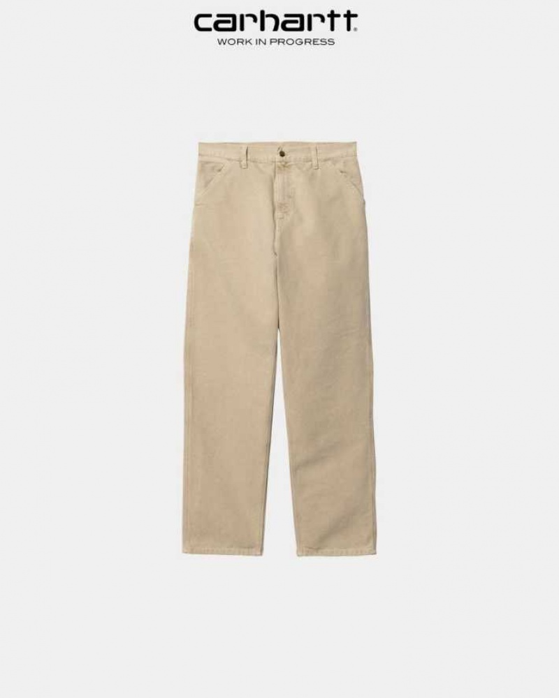 Carhartt Wip Simple Pant - Dearborn Canvas Dusty Hamilton Brown (faded) | TH0001520