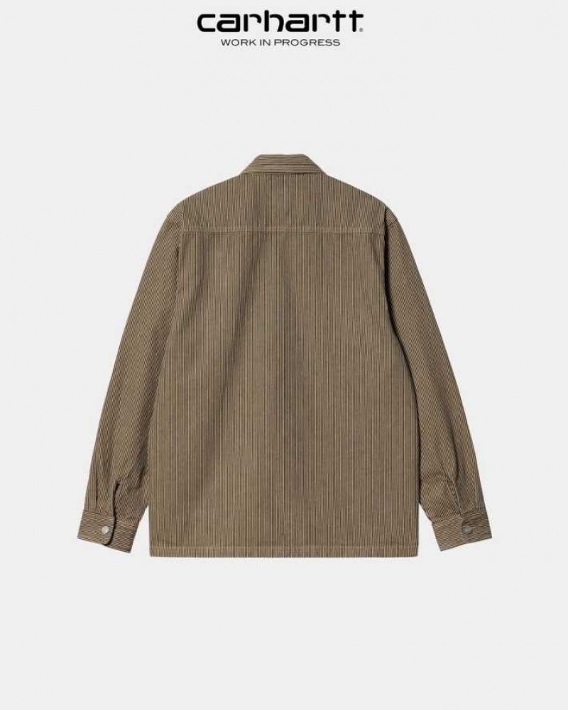 Carhartt Wip Sinclair Shirt Dusty Hamilton Brown | TH0001818