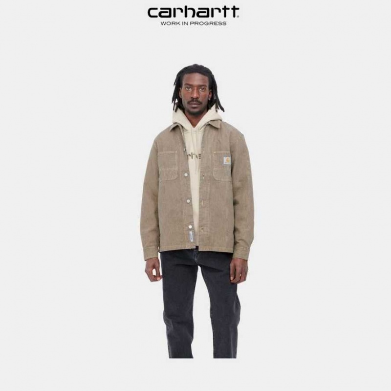 Carhartt Wip Sinclair Shirt Dusty Hamilton Brown | TH0001818