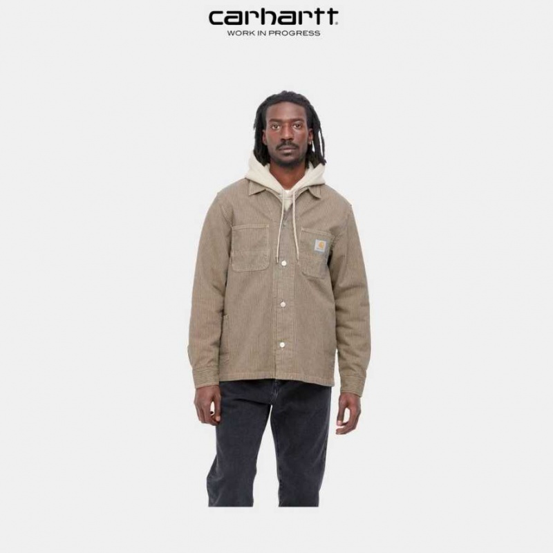 Carhartt Wip Sinclair Shirt Dusty Hamilton Brown | TH0001818