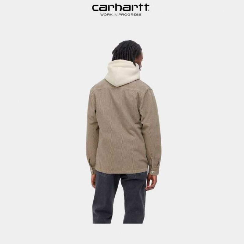 Carhartt Wip Sinclair Shirt Dusty Hamilton Brown | TH0001818