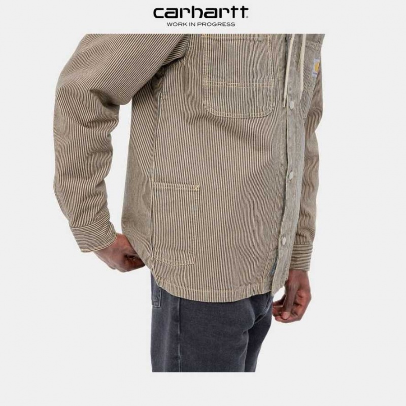 Carhartt Wip Sinclair Shirt Dusty Hamilton Brown | TH0001818