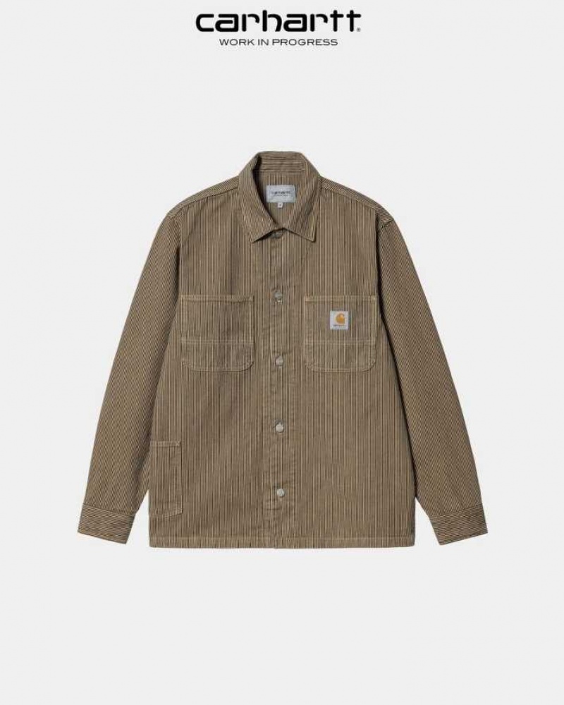 Carhartt Wip Sinclair Shirt Dusty Hamilton Brown | TH0001818