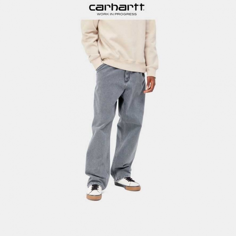 Carhartt Wip Single Knee Pant - Denim Black (stone bleached) | TH0001540