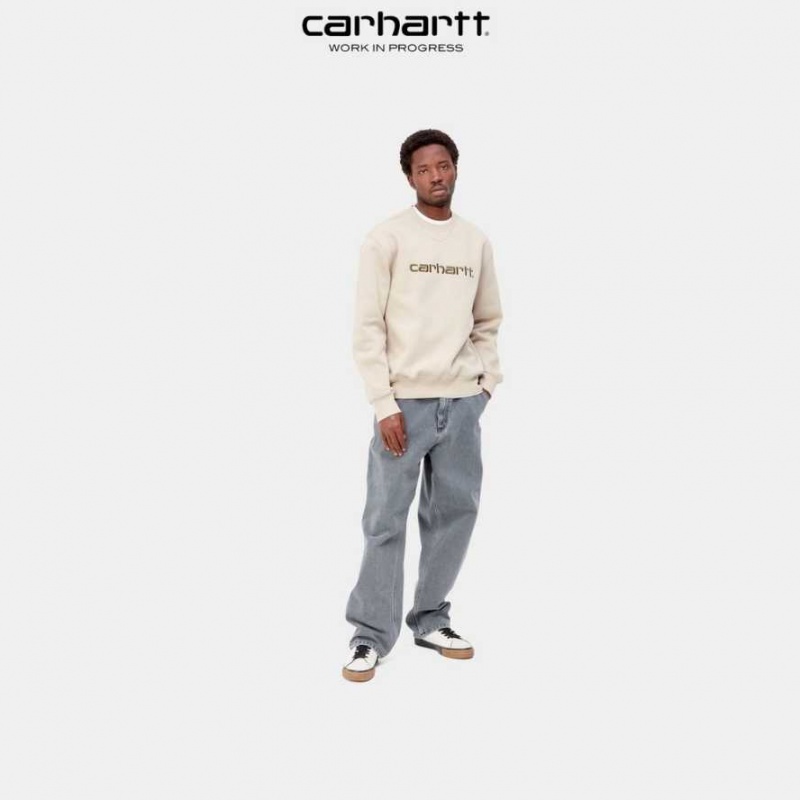 Carhartt Wip Single Knee Pant - Denim Black (stone bleached) | TH0001540