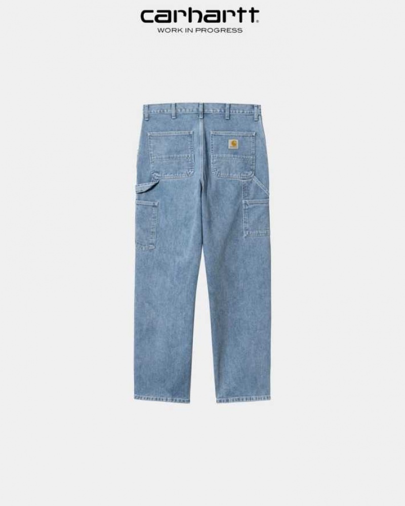 Carhartt Wip Single Knee Pant - Denim Blue (stone bleached) | TH0001538