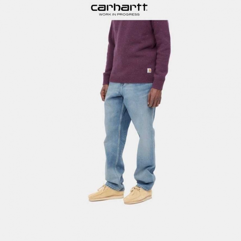 Carhartt Wip Single Knee Pant - Denim Blue (light used washed) | TH0001539