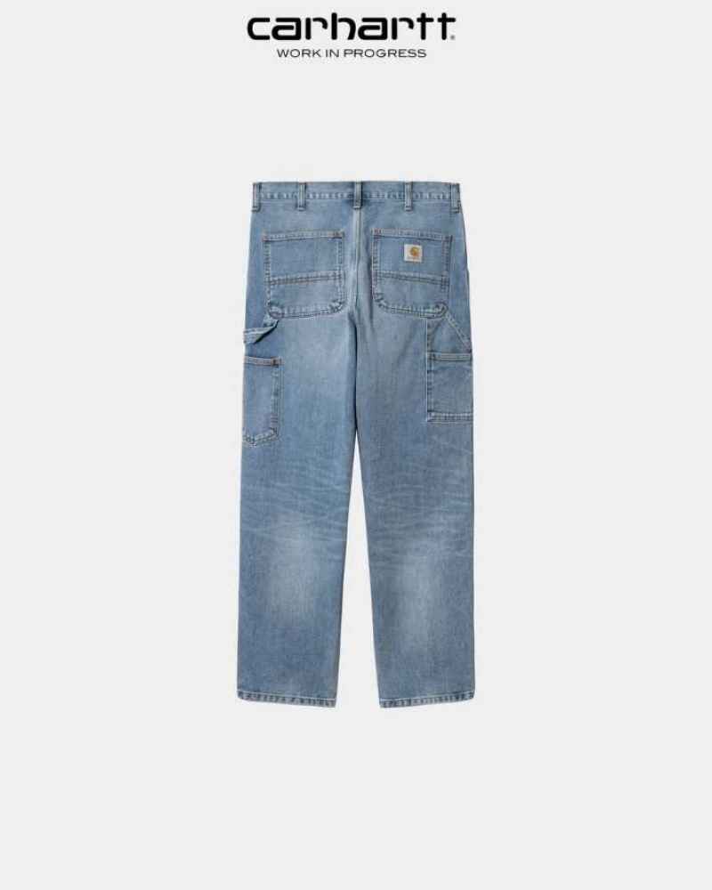 Carhartt Wip Single Knee Pant - Denim Blue (light used washed) | TH0001539