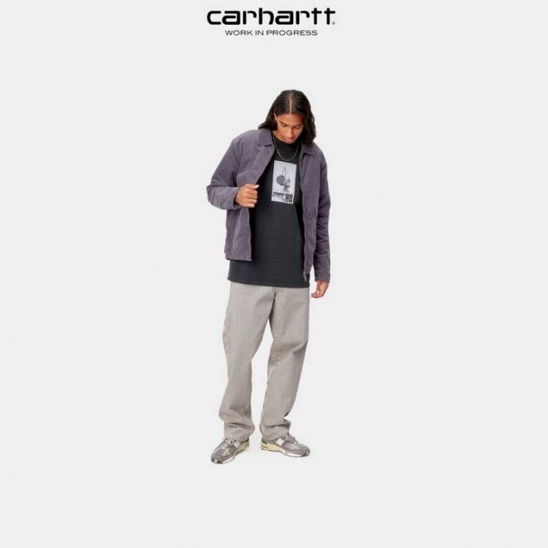 Carhartt Wip Single Knee Pant - Hickory Stripe White / Blue | TH0001543