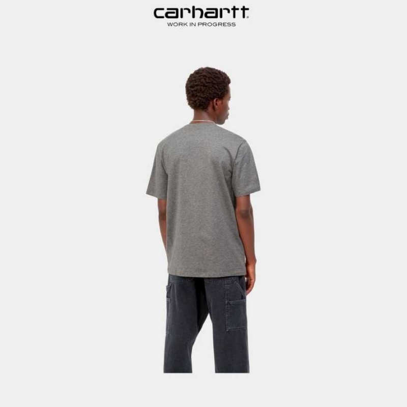 Carhartt Wip Sound Experience T-Shirt Dark Grey Heather | TH0002340