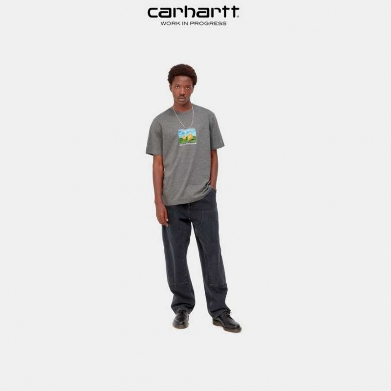 Carhartt Wip Sound Experience T-Shirt Dark Grey Heather | TH0002340