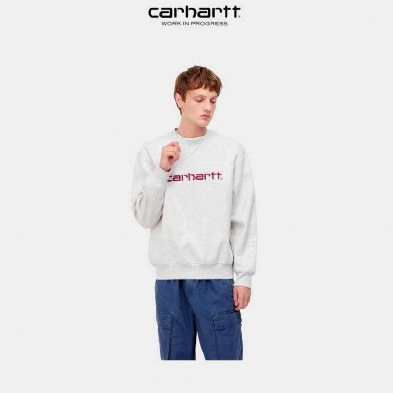 Carhartt Wip Sweatshirt Ash Heather / Rocket | TH0000248