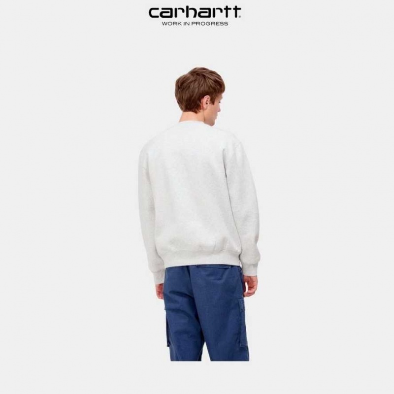 Carhartt Wip Sweatshirt Ash Heather / Rocket | TH0000248