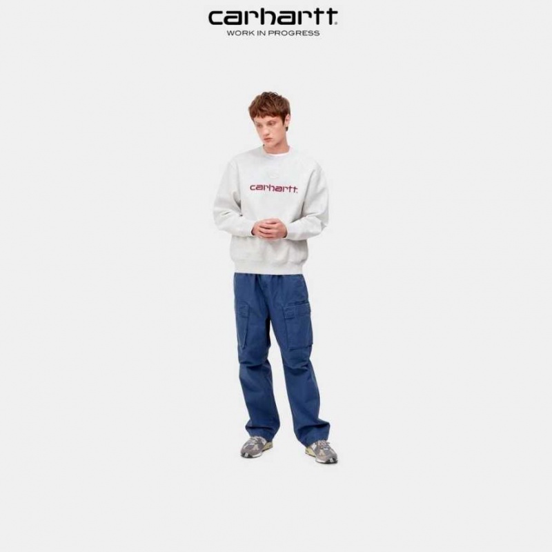 Carhartt Wip Sweatshirt Ash Heather / Rocket | TH0000248