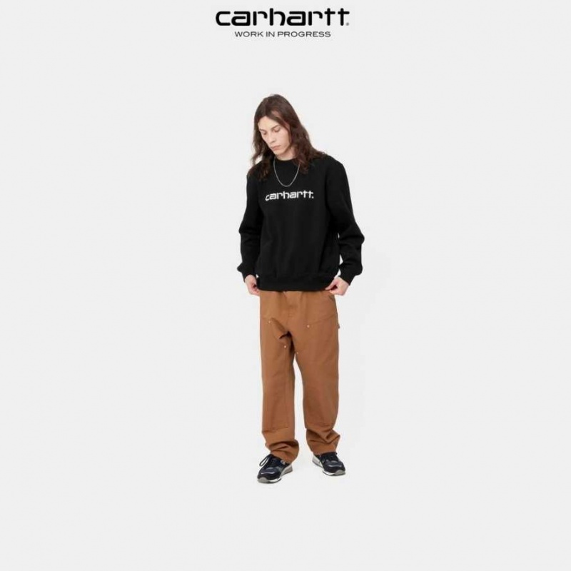 Carhartt Wip Sweatshirt Black / White | TH0000250