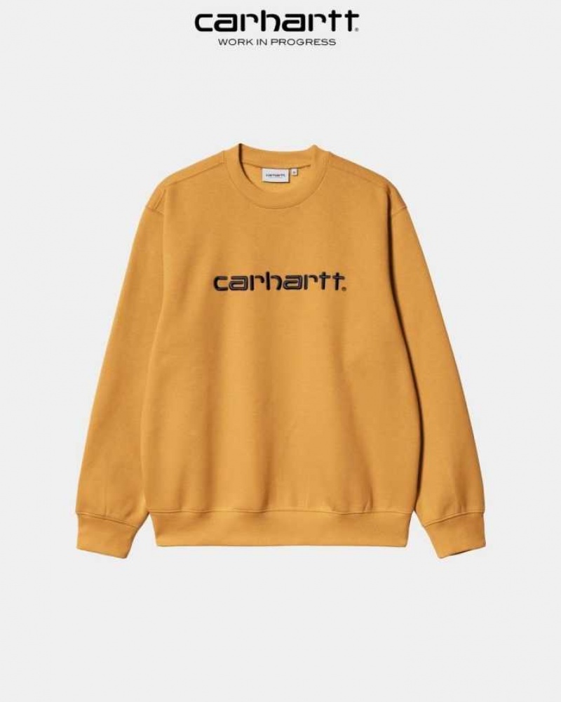 Carhartt Wip Sweatshirt Ochre | TH0000246