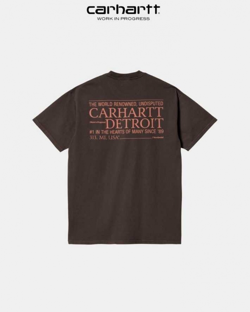 Carhartt Wip Undisputed T-Shirt Dark Umber | TH0002345