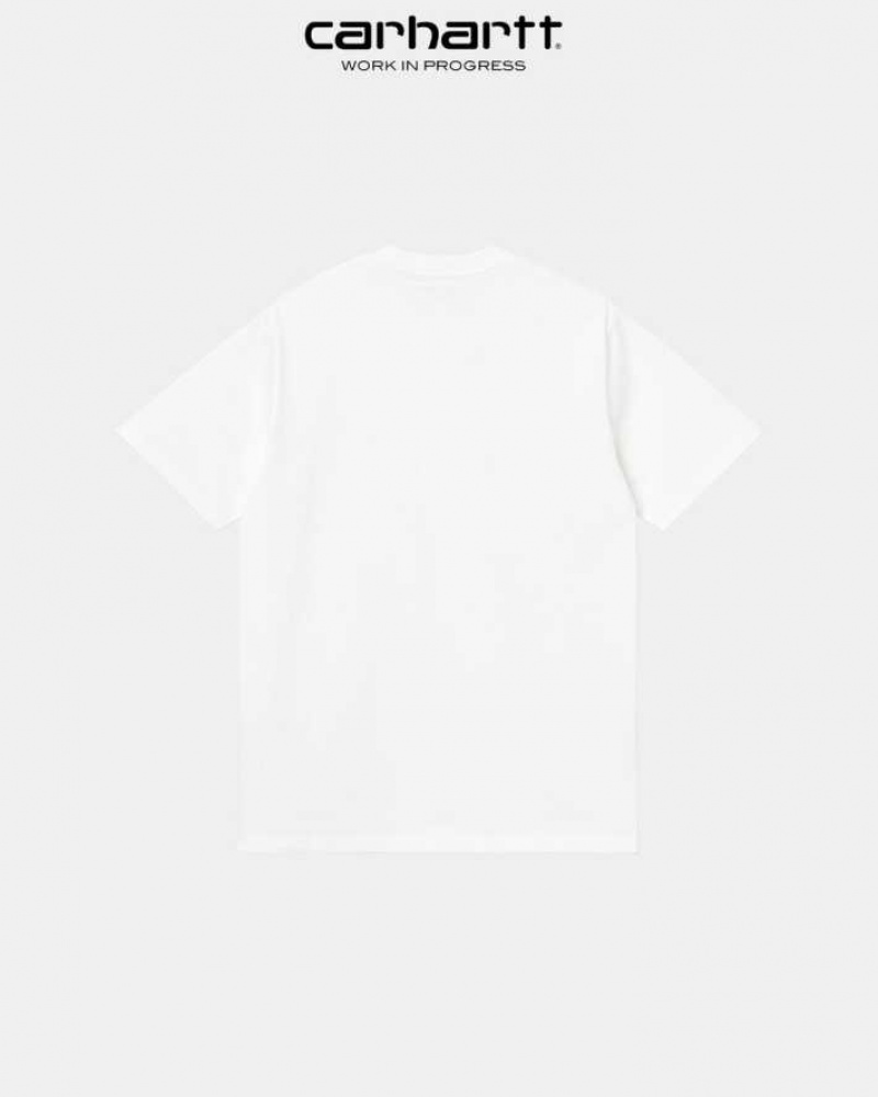 Carhartt Wip University Script T-Shirt White | TH0002349