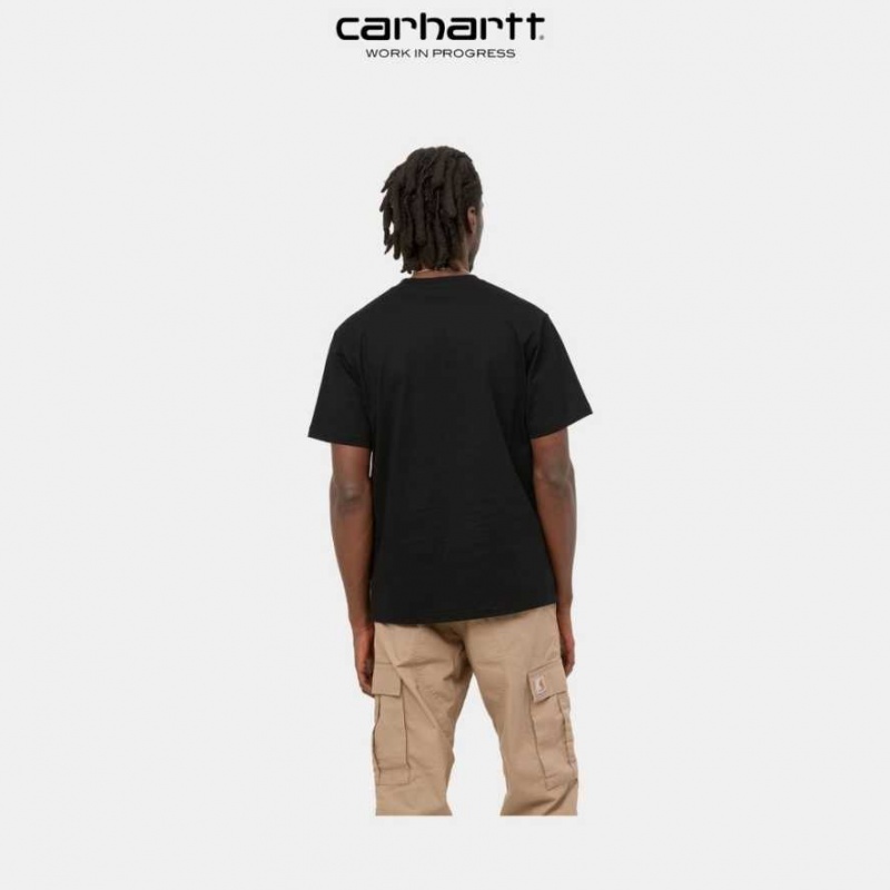 Carhartt Wip University T-Shirt Black | TH0002351