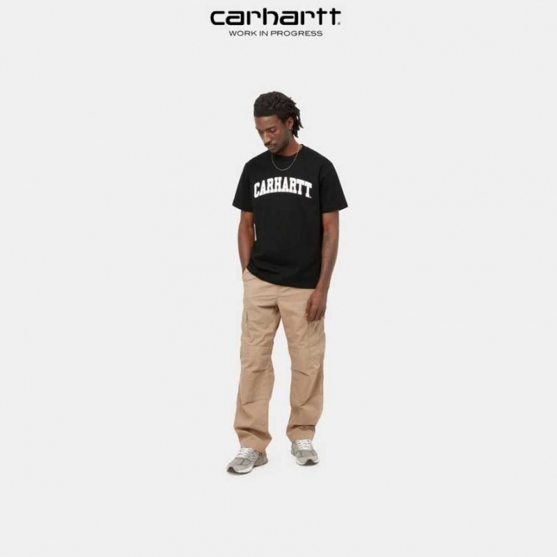 Carhartt Wip University T-Shirt Black | TH0002351