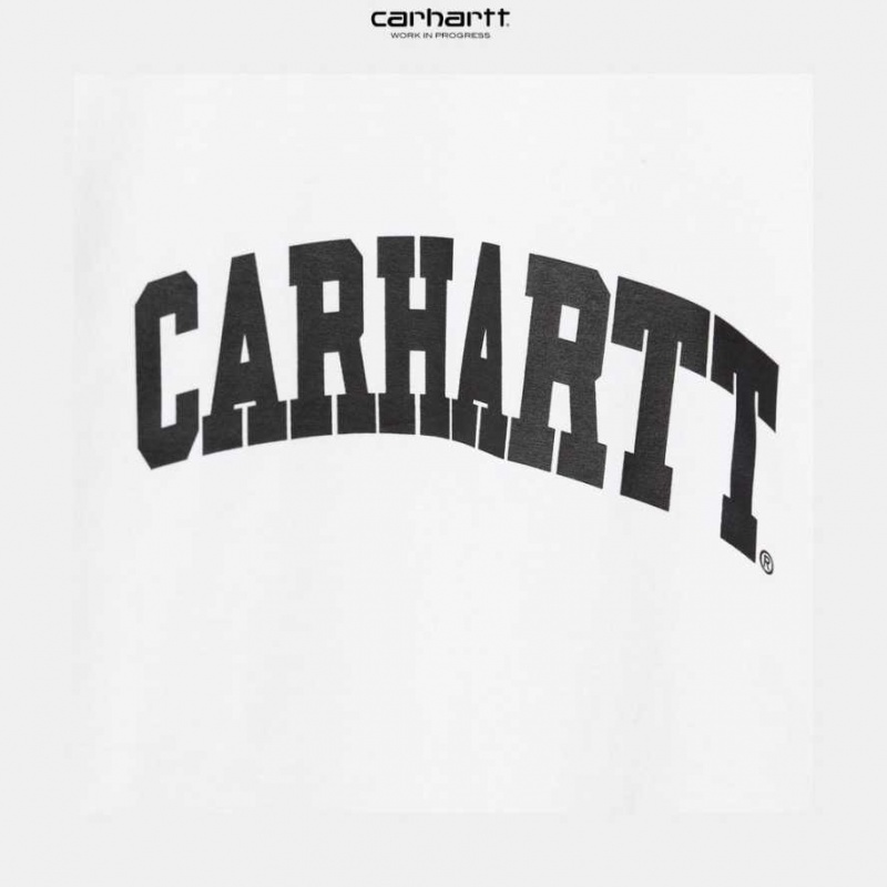 Carhartt Wip University T-Shirt White | TH0002350