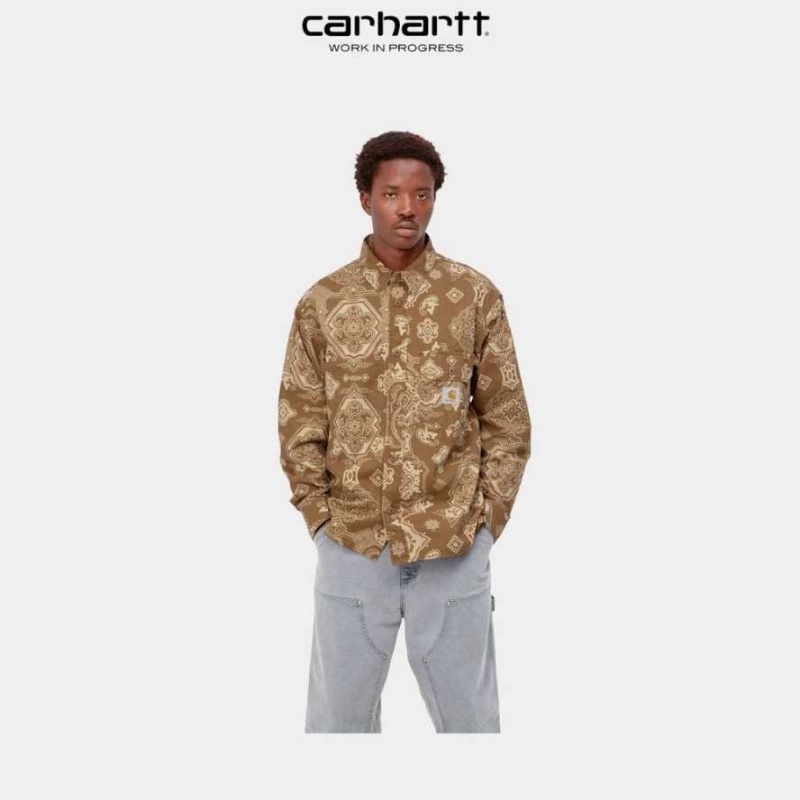 Carhartt Wip Verse Long Sleeve Shirt Hamilton Brown | TH0001820