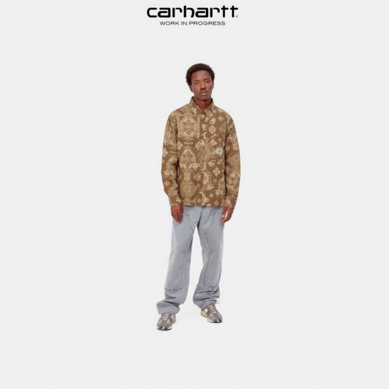 Carhartt Wip Verse Long Sleeve Shirt Hamilton Brown | TH0001820