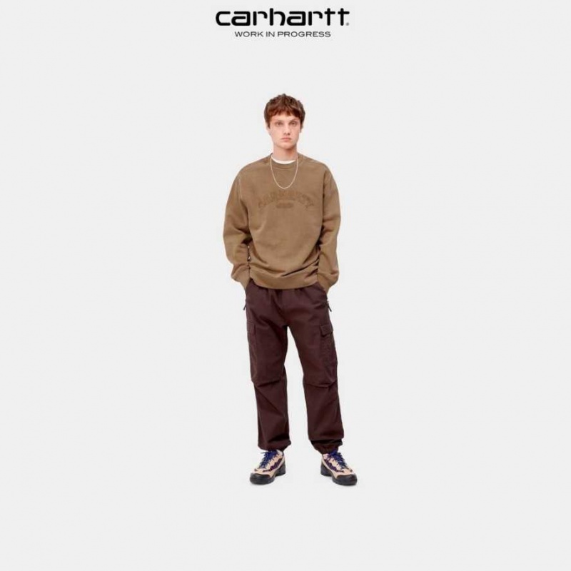 Carhartt Wip Verse Script Sweatshirt Hamilton Brown | TH0000371