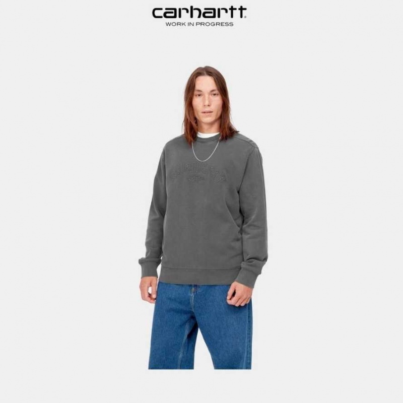 Carhartt Wip Verse Script Sweatshirt Vulcan | TH0000370