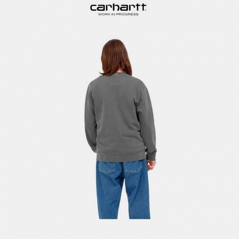 Carhartt Wip Verse Script Sweatshirt Vulcan | TH0000370