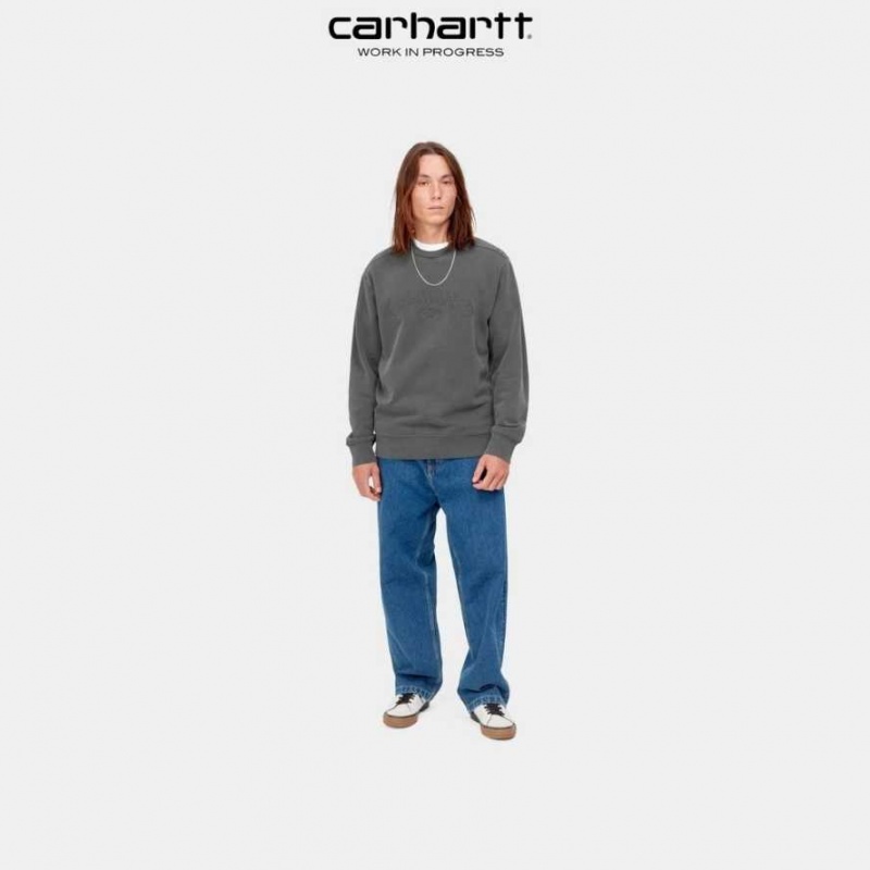 Carhartt Wip Verse Script Sweatshirt Vulcan | TH0000370