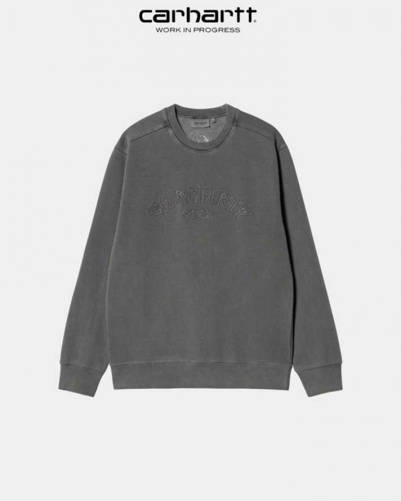 Carhartt Wip Verse Script Sweatshirt Vulcan | TH0000370